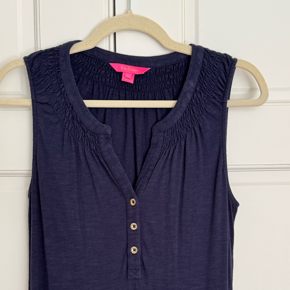 Lilly Pulitzer Navy Sleeveless Maxi Dress - Picture 2 of 3